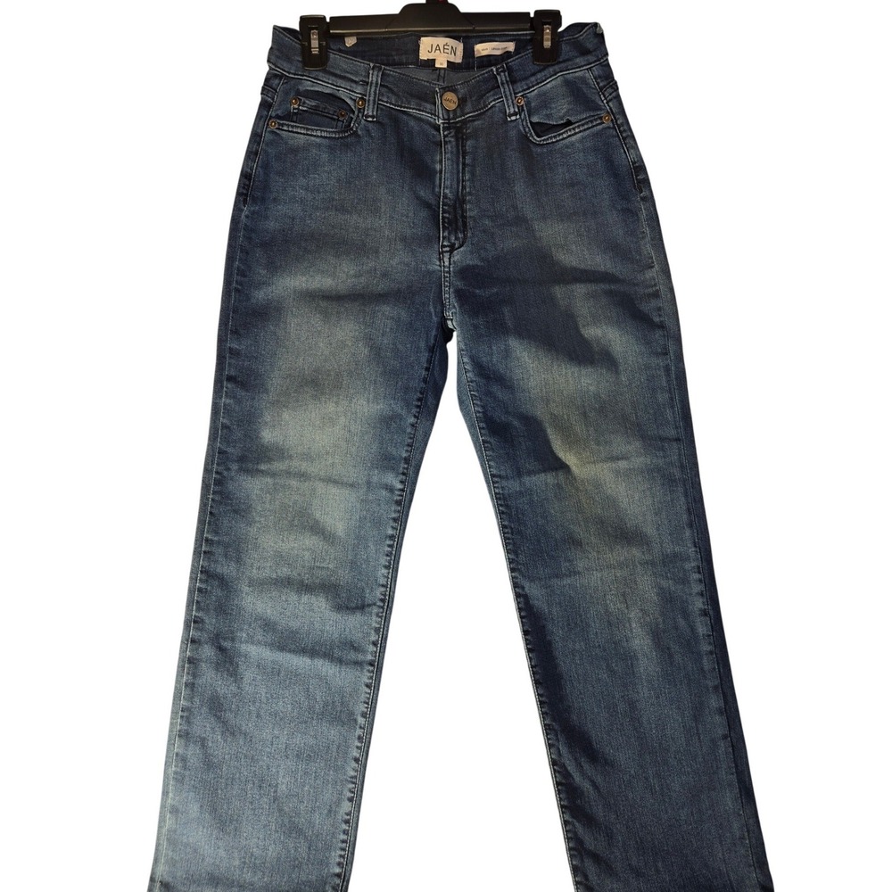 JAÉN Lincoln DSB Mom Jeans Medium Wash High Rise Straight Leg Size 30 NWT